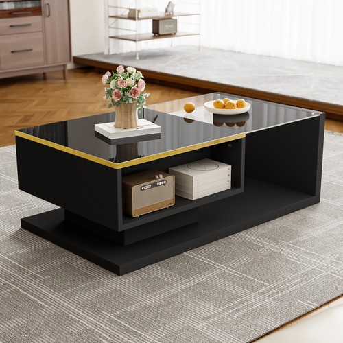 90cm modern glass coffee - modern,