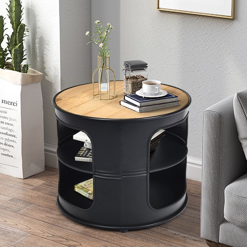 Tier round end table coffee - end,