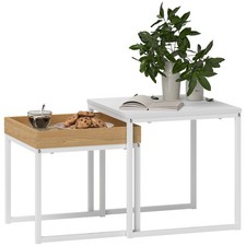 HOMCOM Modern Coffee Table Set