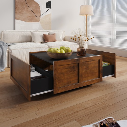 Farmhouse coffee table with - coffee,