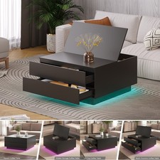 Square LED Coffee Table With
