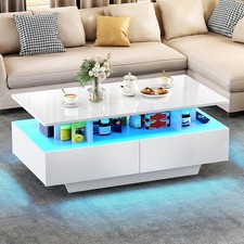 High Gloss LED Coffee Table