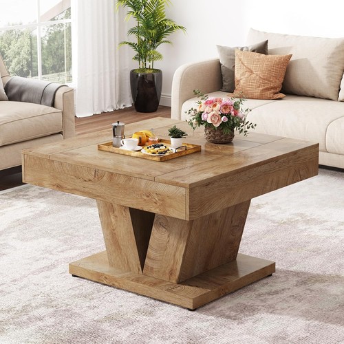Modern square coffee table - square,