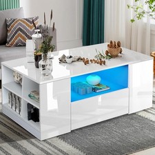 High Gloss LED Coffee Table