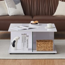 High Gloss Coffee Table Square